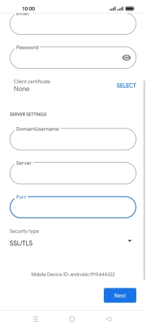 Press the drop down list below 