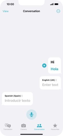 Press the menu icon.