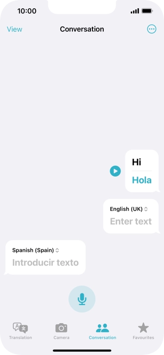 Press the menu icon.