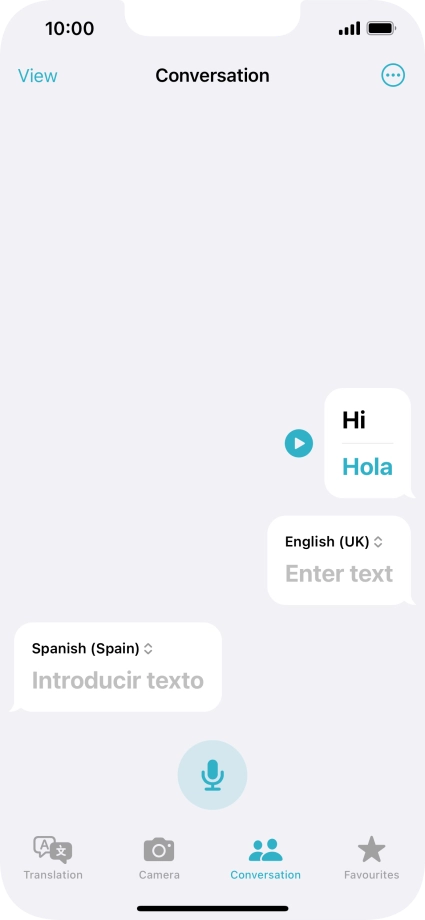 Press the menu icon.