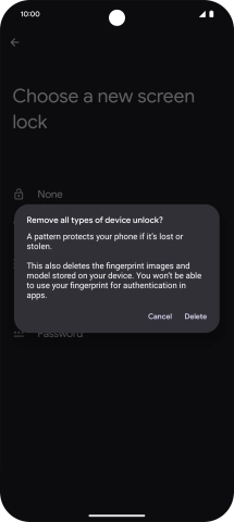 Press Delete. Press Delete.