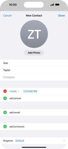 Press Done. Press Done.