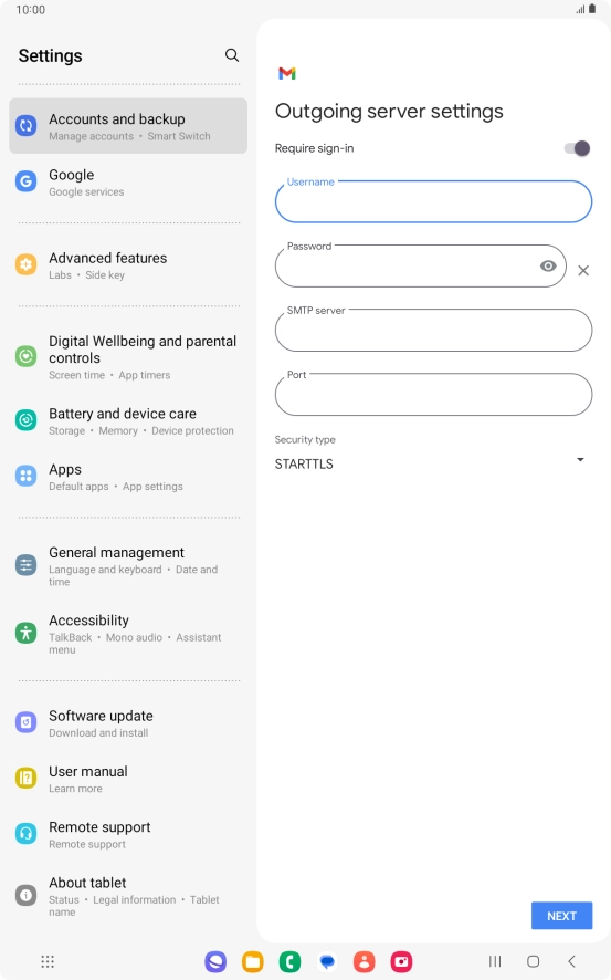 Press the field below Press the field below