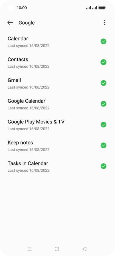 Press the Home key to return to the home screen.