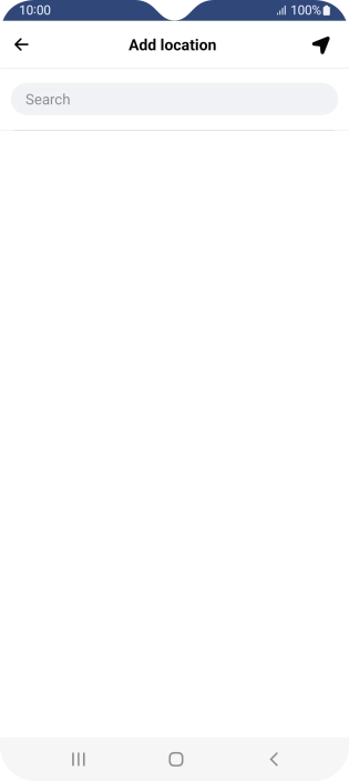 Press the search field and key in the required search word.