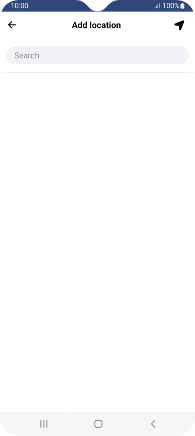 Press the search field and key in the required search word.