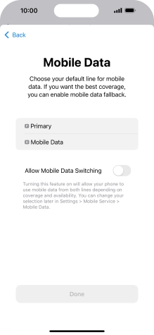 Press the required price plan. Press the required price plan.
