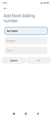 Press Number and key in the required phone number.