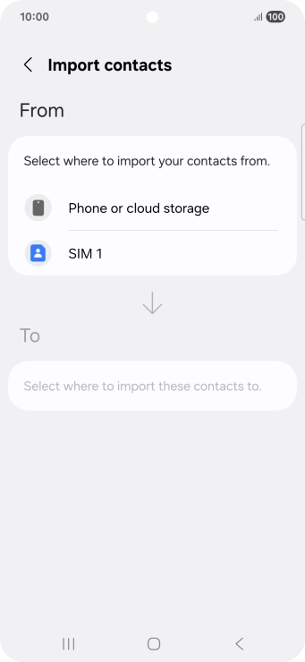 Press the name of the SIM.