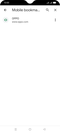 Press the required bookmark.