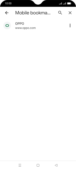 Press the required bookmark.