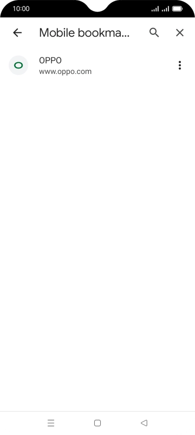 Press the required bookmark.