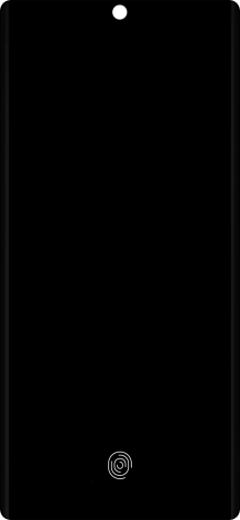 Place your finger on the fingerprint sensor to unlock your phone.