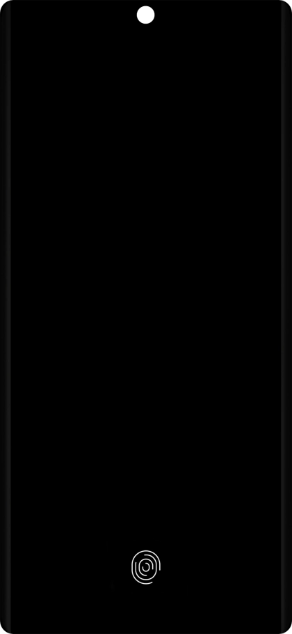 Place your finger on the fingerprint sensor to unlock your phone.