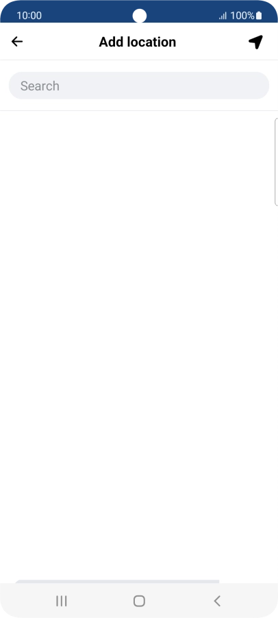 Press the search field and key in the required search word.