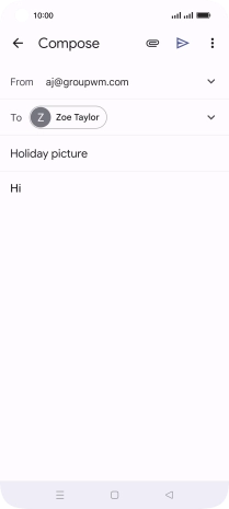 Press the attachment icon.