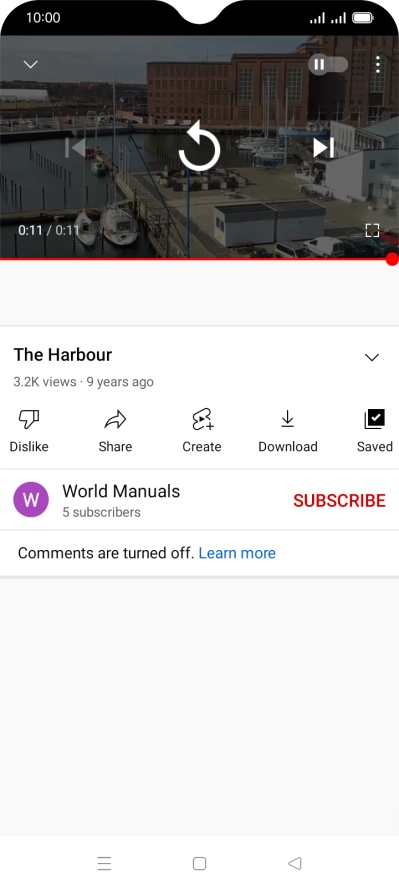 Press the Home key to return to the home screen.