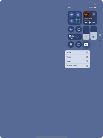 Press and hold the required function to see more actions.
