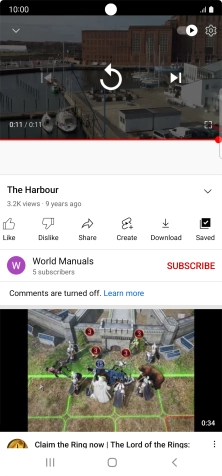 Press the Home key to return to the home screen.