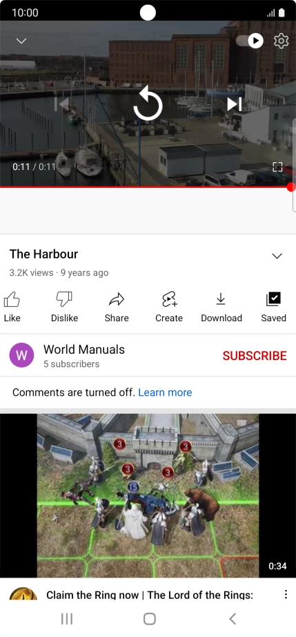 Press the Home key to return to the home screen.