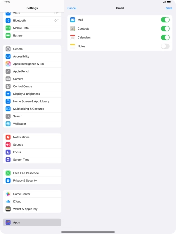 If this screen is displayed, you email account has been recognised and set up automatically. Follow the instructions on the screen to key in more information and finish setting up your tablet.