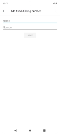 Press Name and key in the required name. Press Name and key in the required name.