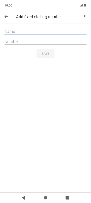 Press Name and key in the required name. Press Name and key in the required name.