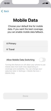 Press the required price plan.