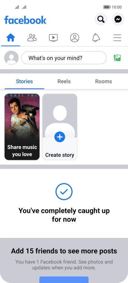 Press the text input field.