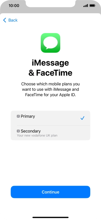 Press the required price plan.