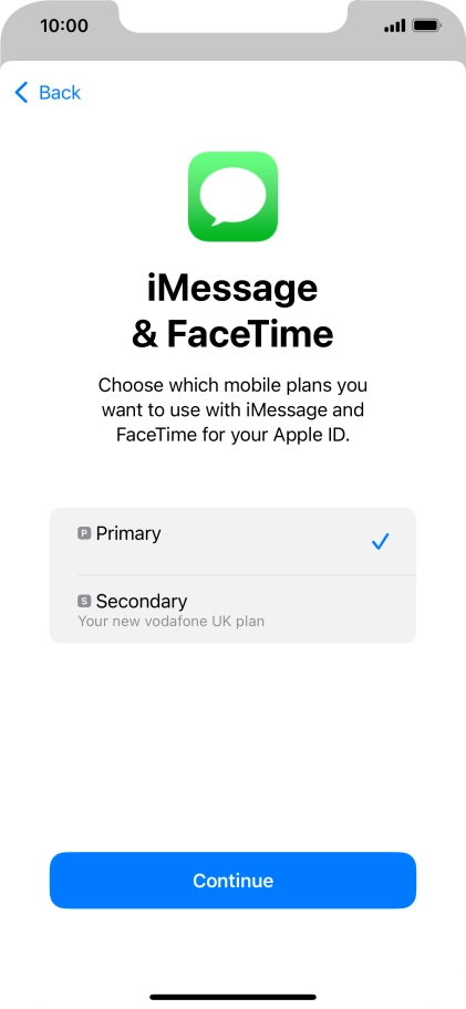 Press the required price plan.