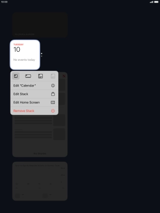 Press Edit Stack. Press Edit Stack.