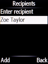 Select the required contact.