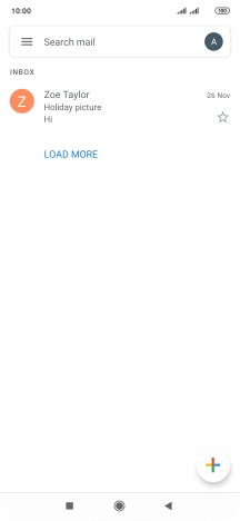 Press the new email message icon.