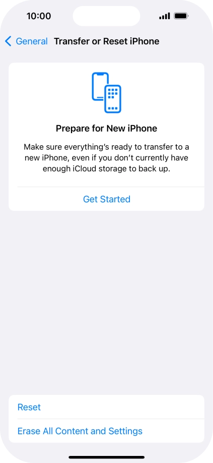 Press Reset. Press Reset.