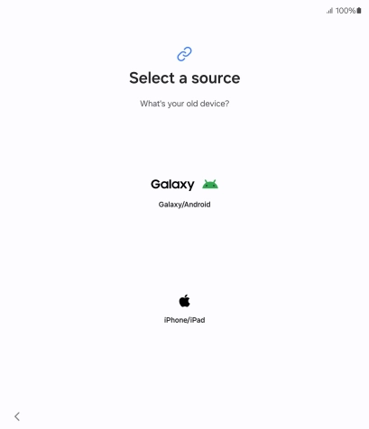 Press the required setting and follow the instructions on the screen to transfer the content from another phone.