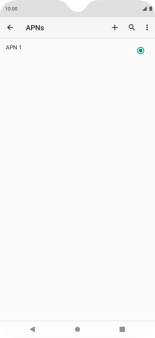 Press the new data connection icon.