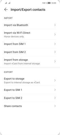 Press Import from ‹SIM›.