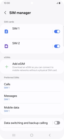 Press the Home key to return to the home screen.