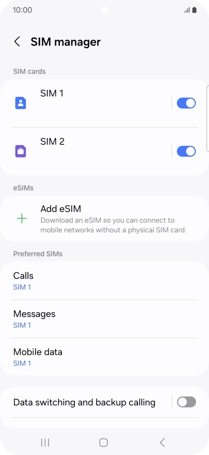 Press the Home key to return to the home screen.