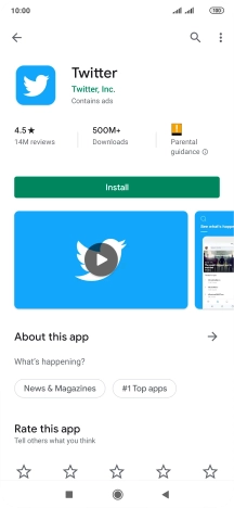 Press Install and follow the instructions on the screen to install the app.