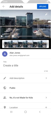 Press the field below 