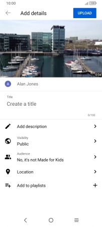 Press the field below 