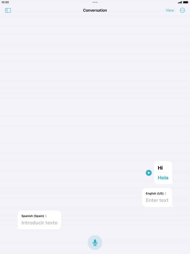 Press the menu icon.