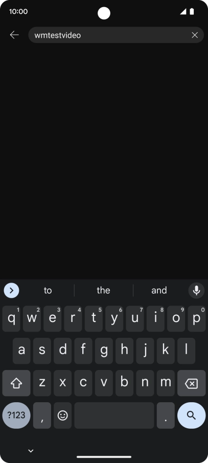 Key in the required search word and press the search icon.