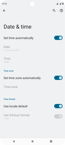 Press the Home key to return to the home screen.