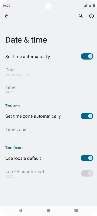 Press the Home key to return to the home screen.