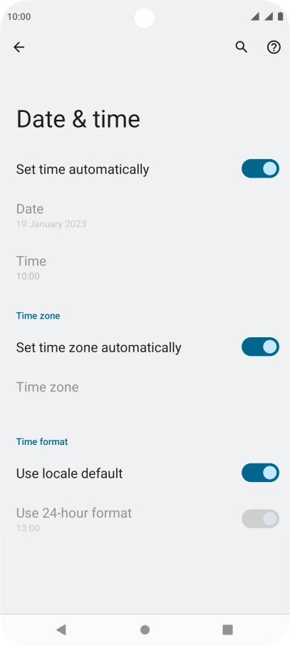 Press the Home key to return to the home screen.