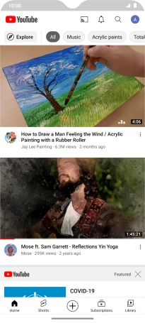 Press the upload icon.