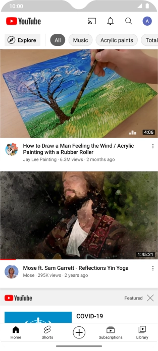 Press the upload icon.